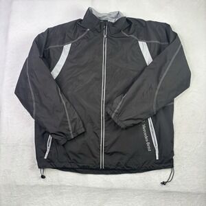 Mercedes Benz EZEM System Black Full Zip Long Sleeve Windbreaker Jacket Men's XL